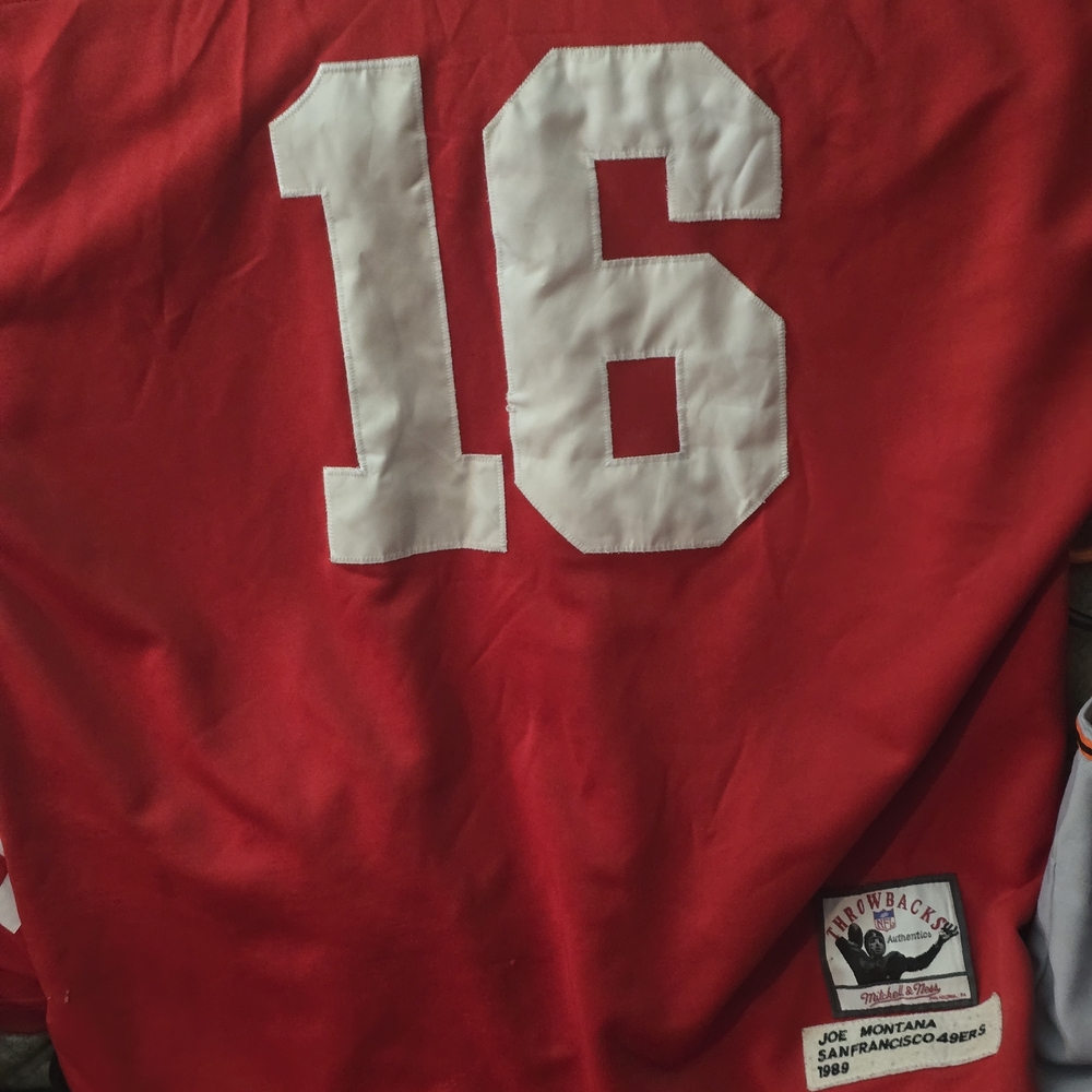 Michele Red and White Throwback Jersey